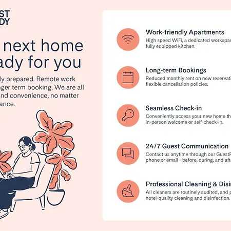 아파트 Guestready - Comfortable 28m² -medium-term